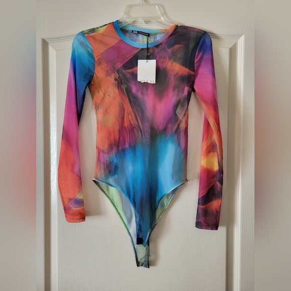 Zara Tops - Zara mesh bodysuit